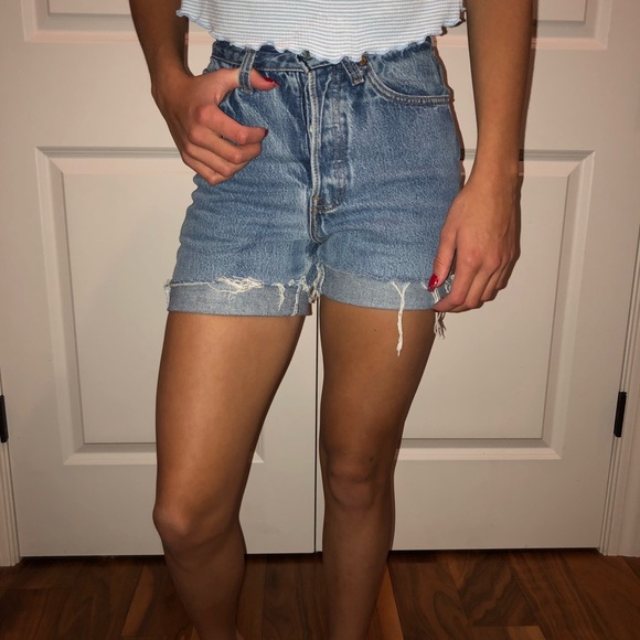 Vintage 501 Levi Cutoff Shorts - Picture 2 of 8